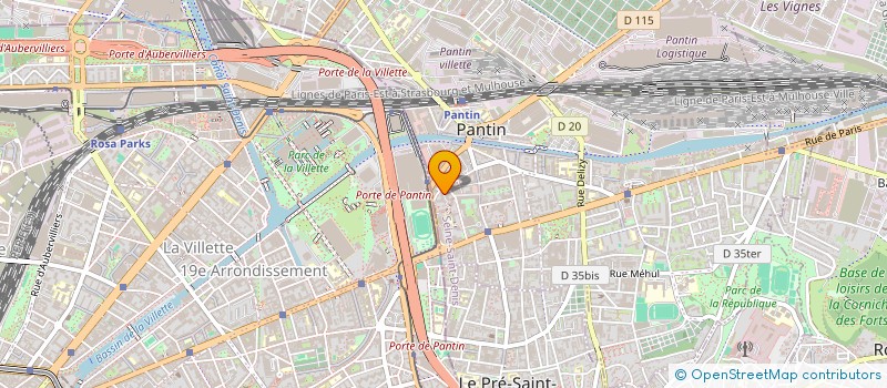 localisation de l'entreprise DANPIER  PANTIN