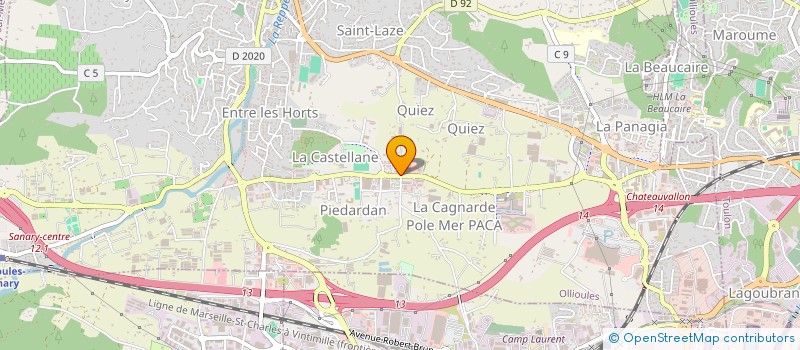 localisation de l'entreprise DANPIERA  OLLIOULES