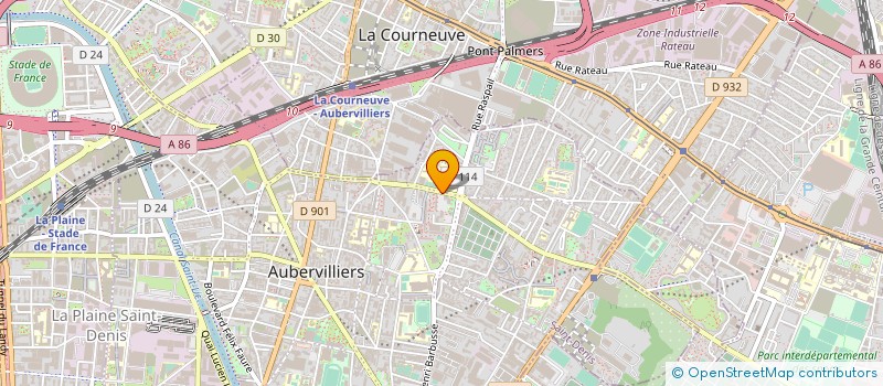 localisation de l'entreprise DANPOL à AUBERVILLIERS