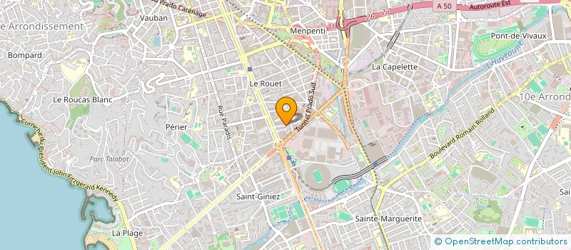 localisation de l'entreprise DANPROD à MARSEILLE