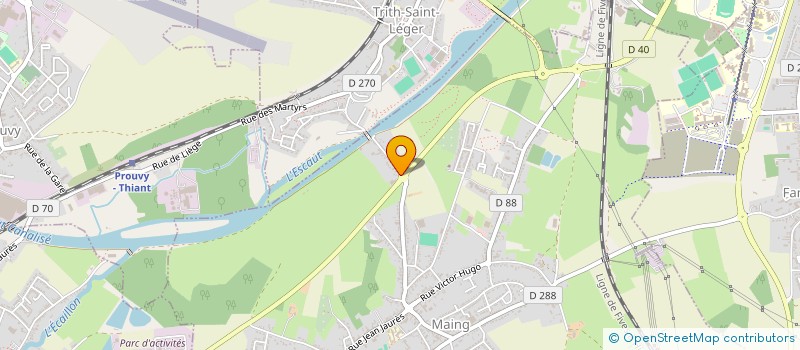 localisation de l'entreprise DANQUIGNY WALTER  MAING