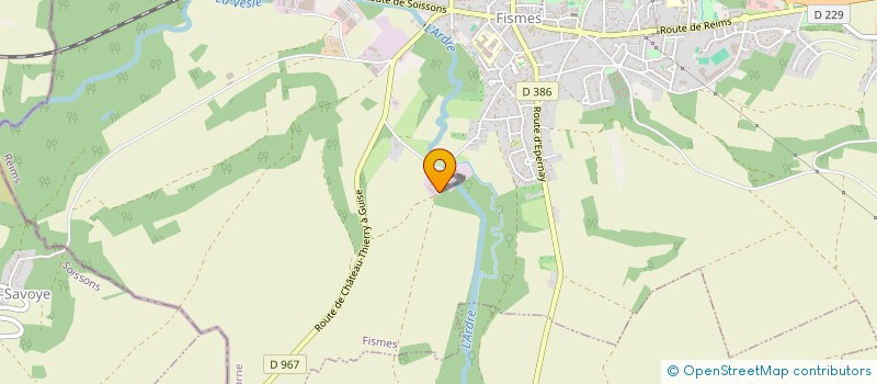 localisation de l'entreprise DANRE EDERY  FISMES