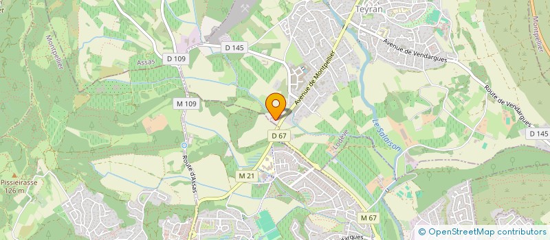 localisation de l'entreprise DANROD  TEYRAN