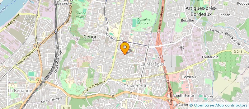 localisation de l'entreprise DANS'A PALABRES à CENON