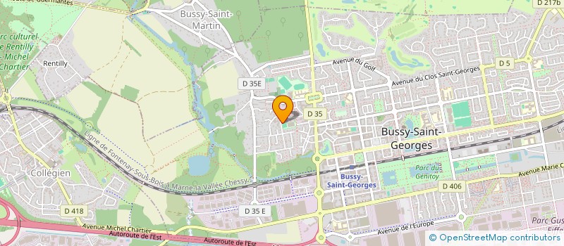 localisation de l'entreprise DANS'ART  BUSSY-SAINT-GEORGES