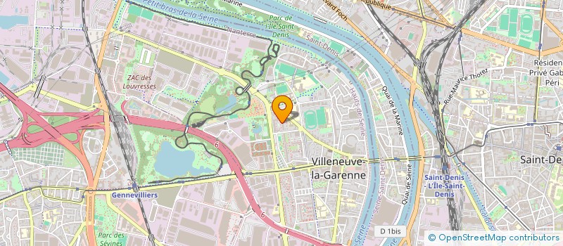 localisation de l'entreprise DANS'ART CREATION à VILLENEUVE-LA-GARENNE