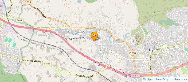 localisation de l'entreprise DANS'ETRE à HYERES