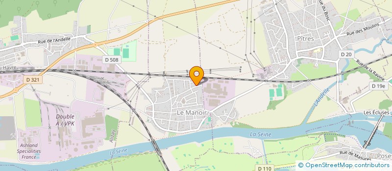 localisation de l'entreprise DANS'EURE  LE MANOIR