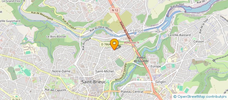 localisation de l'entreprise DANS HA KAN E LANVRIEG à SAINT-BRIEUC