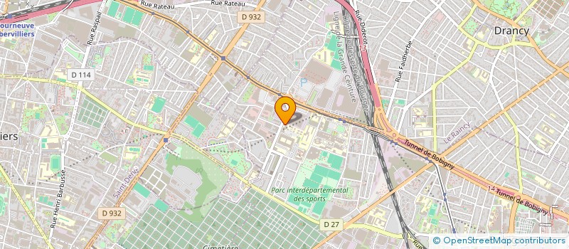 localisation de l'entreprise DANS L'ARENE  BOBIGNY