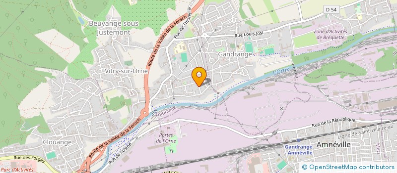 localisation de l'entreprise DANS LA JOIE ET LA BONNE HUMEUR  VITRY-SUR-ORNE