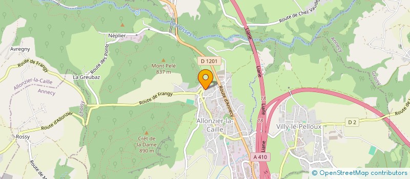 localisation de l'entreprise DANS LA MESURE DU POSSIBLE  ALLONZIER-LA-CAILLE