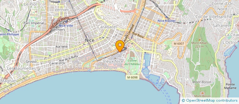 localisation de l'entreprise DANS LA PEAU à NICE