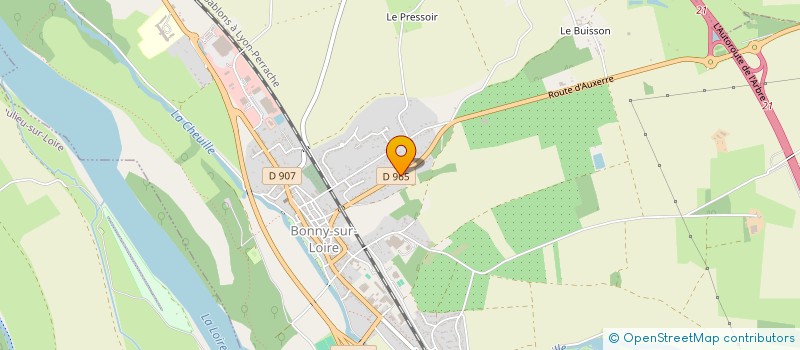 localisation de l'entreprise DANS LA ROUE DE LEANE à BONNY-SUR-LOIRE