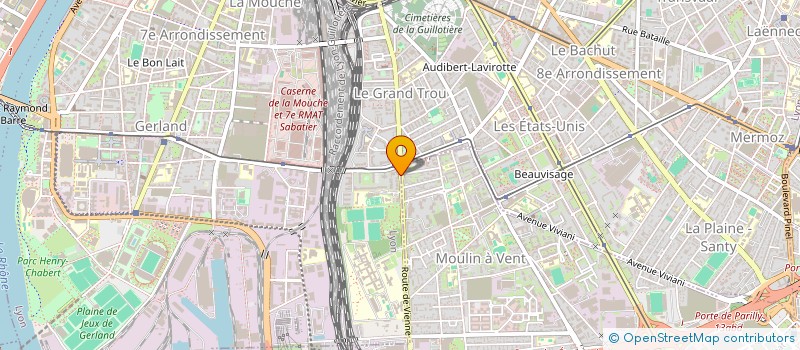 localisation de l'entreprise DANS LE 8  VILLEURBANNE