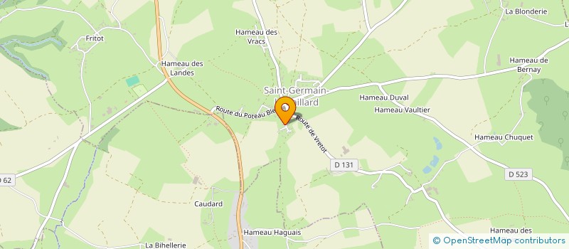 localisation de l'entreprise DANS LE FIL DU VENT à SAINT-GERMAIN-LE-GAILLARD