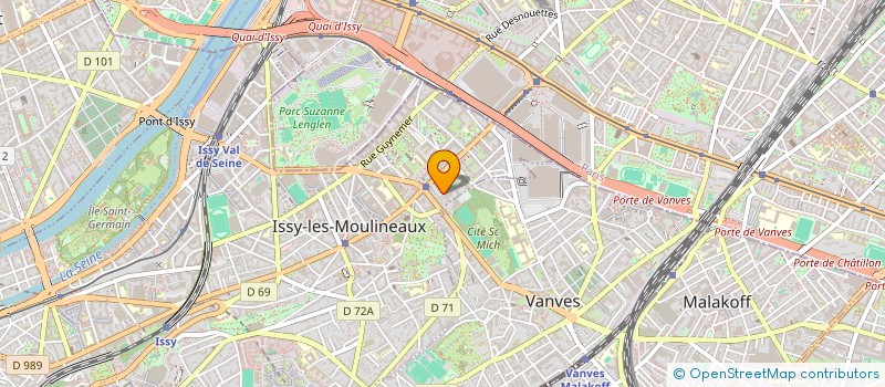 localisation de l'entreprise DANS LE MILLE LE DISTRIBUTEUR DE PROXIMITE à ISSY-LES-MOULINEAUX