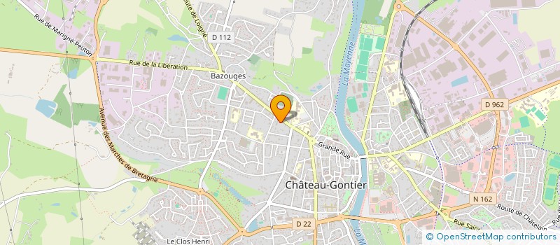 localisation de l'entreprise DANS LE PRE  CHATEAU-GONTIER-SUR-MAYENNE