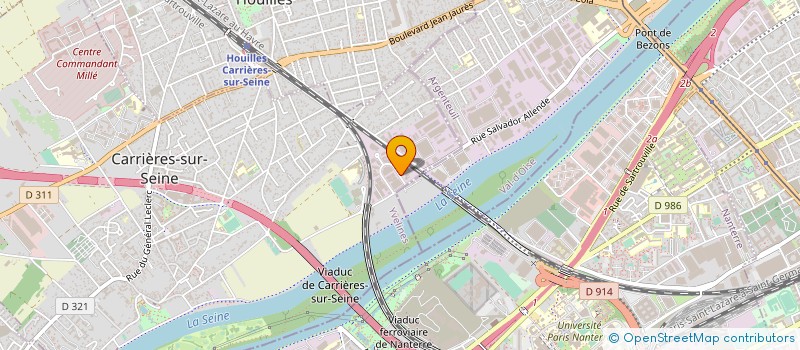 localisation de l'entreprise DANS LE SENS DU GOUT à CARRIERES-SUR-SEINE