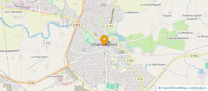 localisation de l'entreprise DANS LE TIROIR AVEC LE PEIGNE  CHATEAUGIRON