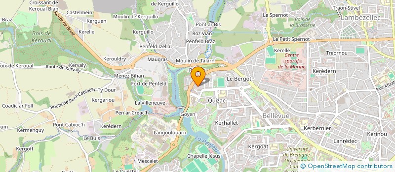 localisation de l'entreprise DANS LES BRAS D EUX à BREST