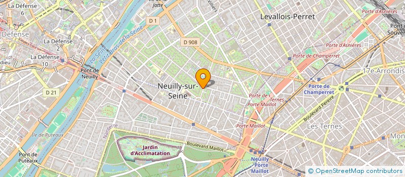 localisation de l'entreprise DANS LES NUAGES  NEUILLY-SUR-SEINE