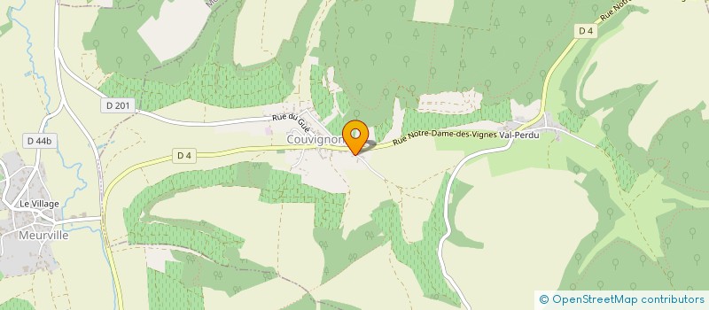 localisation de l'entreprise DANS LES PAS D'ANE-SO  COUVIGNON