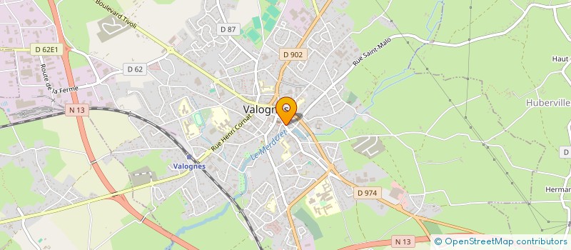 localisation de l'entreprise DANS LES PAS D'EMPREINTE à VALOGNES