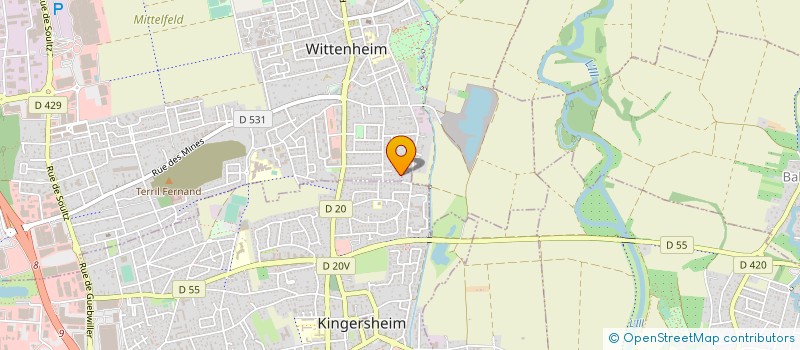 localisation de l'entreprise DANS LES PAS DE CHARLINE  WITTENHEIM