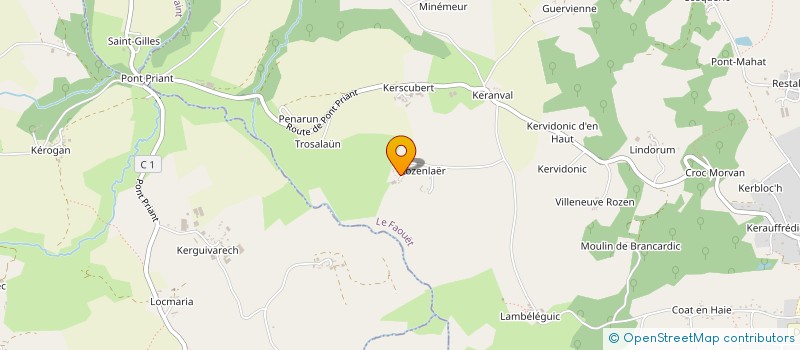 localisation de l'entreprise DANS MES TERRES  LE FAOUET