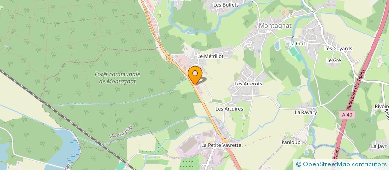 localisation de l'entreprise DANS MON JARD'AIN à MONTAGNAT