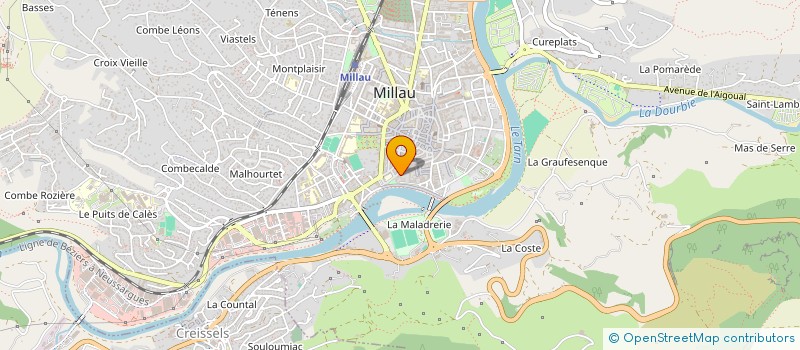localisation de l'entreprise DANS'PASSION à MILLAU