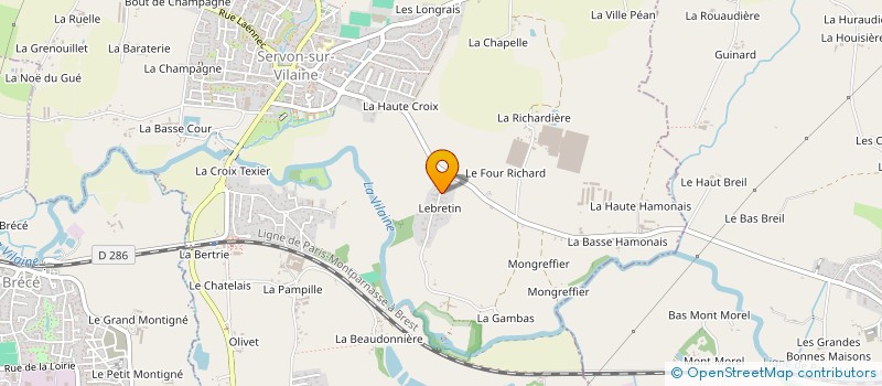 localisation de l'entreprise DANS TES REVES !  SERVON-SUR-VILAINE