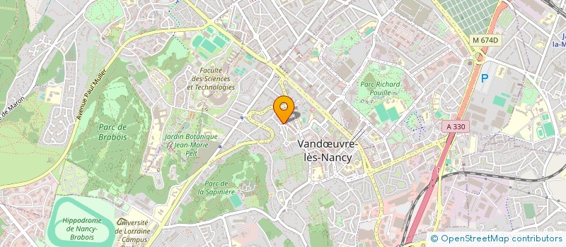 localisation de l'entreprise DANS TOUS LES SENS  VANDUVRE-LES-NANCY
