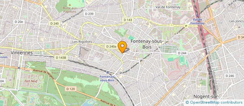 localisation de l'entreprise DANS VOS CORDES à FONTENAY-SOUS-BOIS