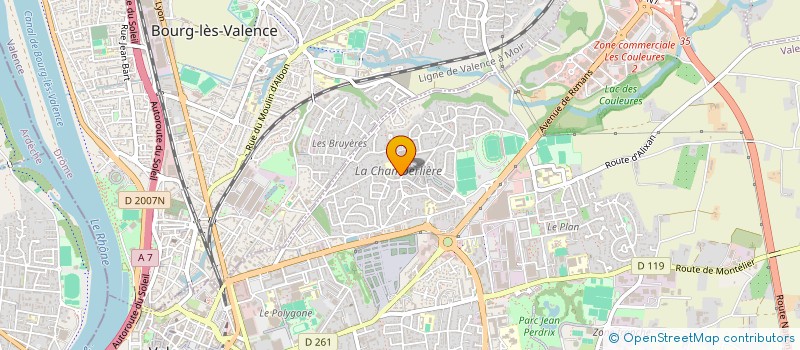 localisation de l'entreprise DANSE A 2 à VALENCE