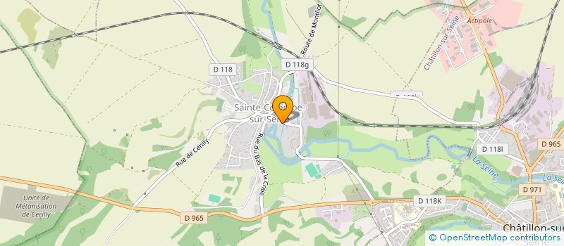 localisation de l'entreprise DANSE A DEUX  SAINTE-COLOMBE-SUR-SEINE