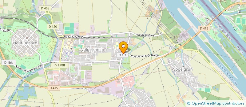 localisation de l'entreprise DANSE ACCORD  VOLGELSHEIM