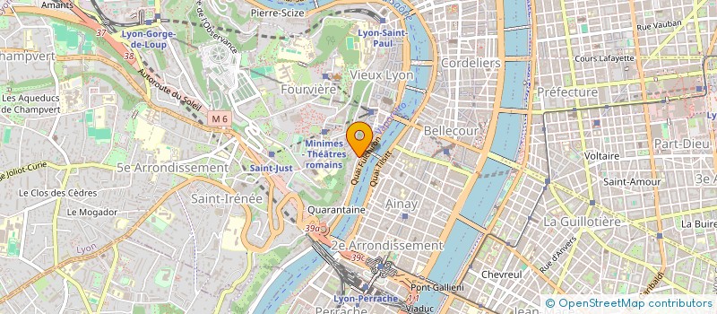 localisation de l'entreprise DANSE ACTUELLE à LYON