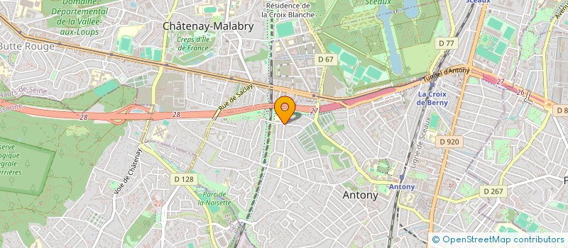 localisation de l'entreprise DANSE ALLIANCE à ANTONY