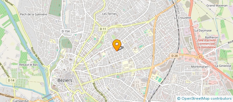 localisation de l'entreprise DANSE ATTITUDE  BEZIERS