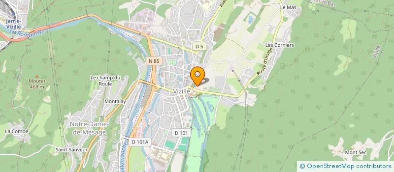 localisation de l'entreprise DANSE AVEC LE TOGO  VIZILLE