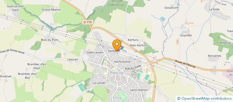 localisation de l'entreprise DANSE AVEC MOI  PLESCOP