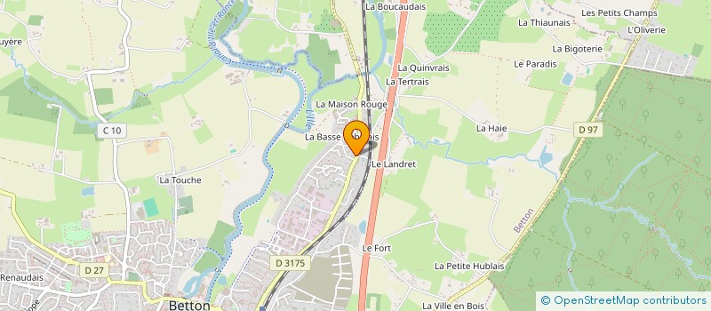 localisation de l'entreprise DANSE CLUB BETTON  BETTON