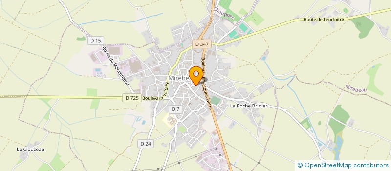 localisation de l'entreprise DANSE COMME SI COMME CA  MIREBEAU