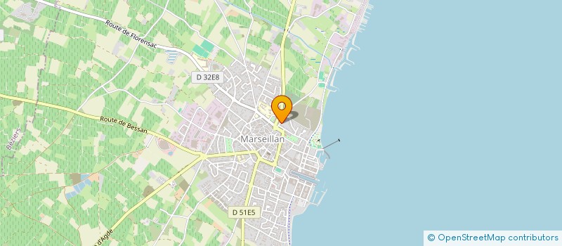 localisation de l'entreprise DANSE COTE COURT  MARSEILLAN