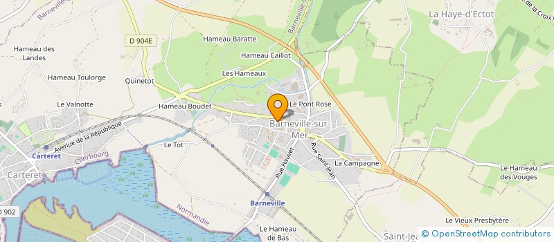 localisation de l'entreprise DANSE COTES DES ILES DE BARNEVILLE CARTERET  BARNEVILLE-CARTERET