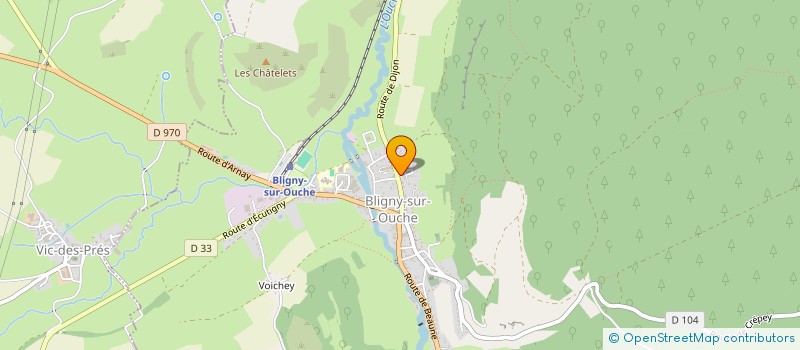 localisation de l'entreprise DANSE DE L'OUCHE  BLIGNY-SUR-OUCHE