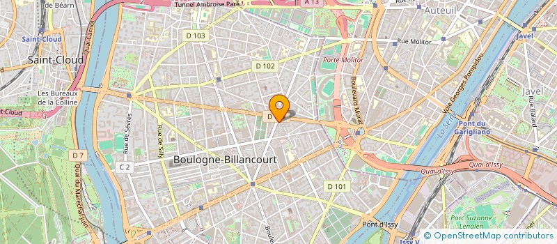 localisation de l'entreprise DANSE EN CHANTIER à BOULOGNE-BILLANCOURT