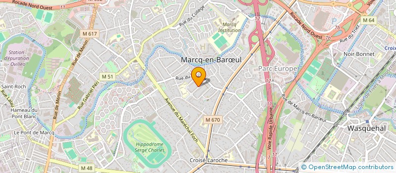 localisation de l'entreprise DANSE EN CORPS à MARCQ-EN-BARŒUL